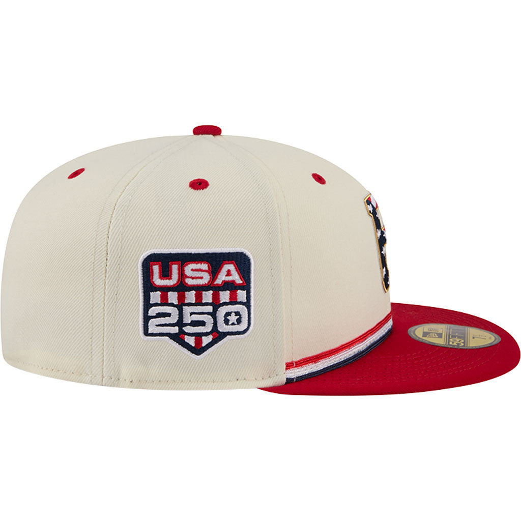 MLB Pittsburgh Pirates New Era 2026 4th of July 59FIFTY Fitted Hat - Cream