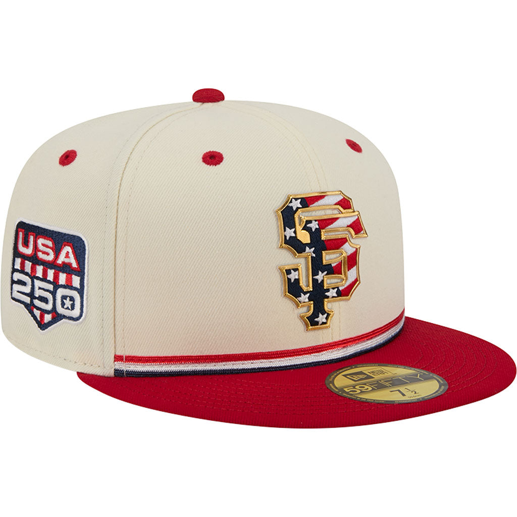 MLB San Francisco Giants New Era 2026 4th of July 59FIFTY Fitted Hat - Cream