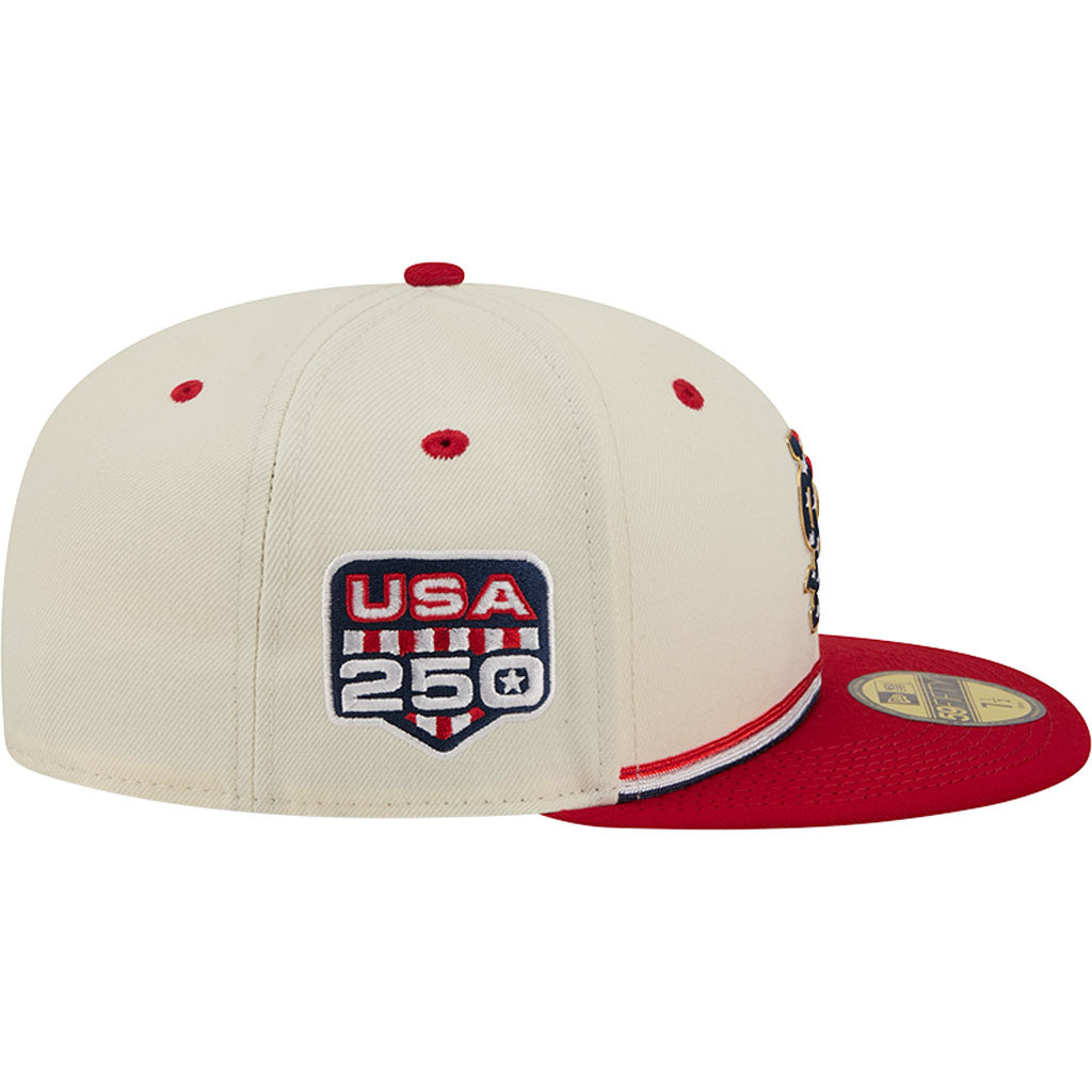 MLB St. Louis Cardinals New Era 2026 4th of July 59FIFTY Fitted Hat - Cream