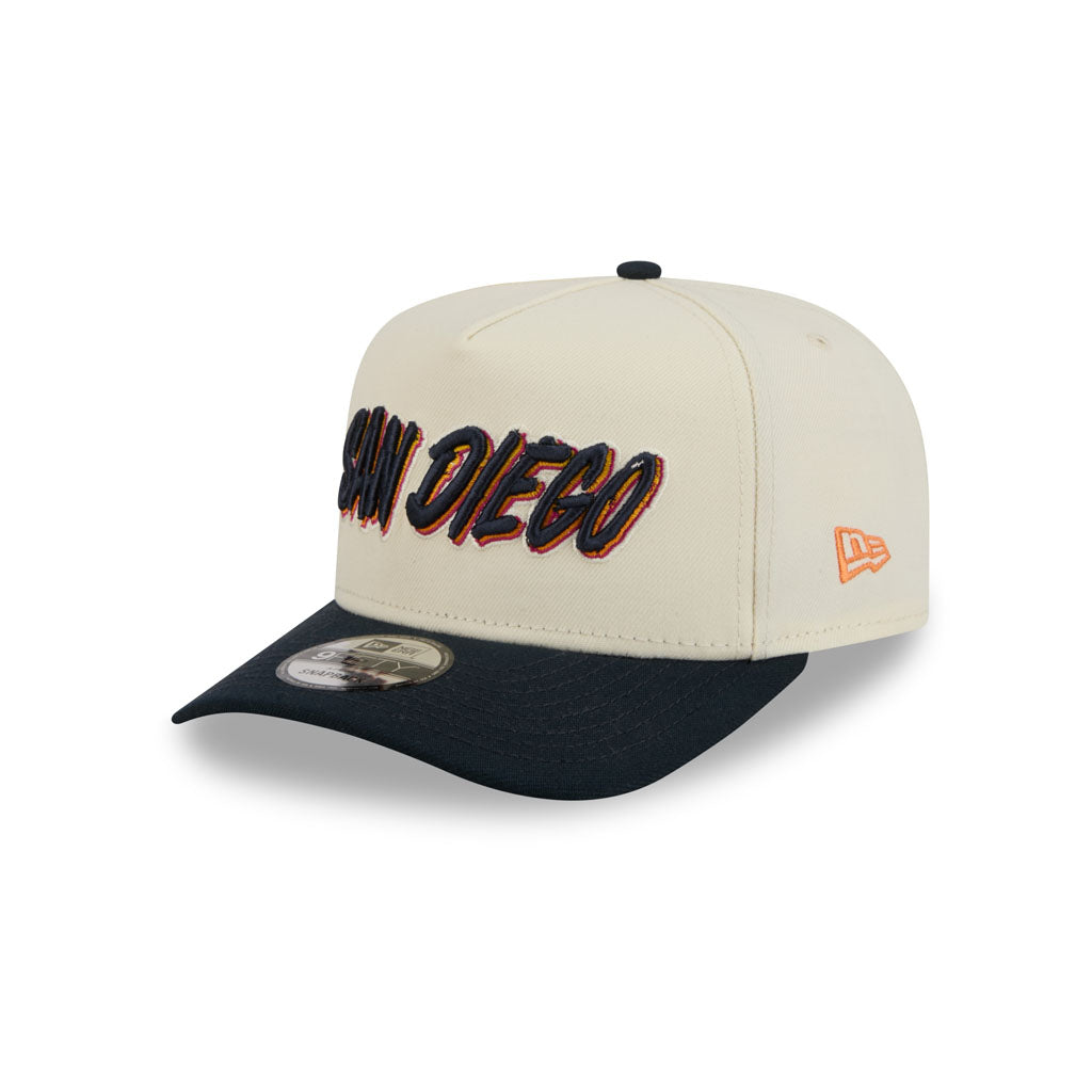 MLB San Diego Padres New Era 2026 Fan-Pack City Connect 9FIFTY A-Frame Snapback Hat - Cream