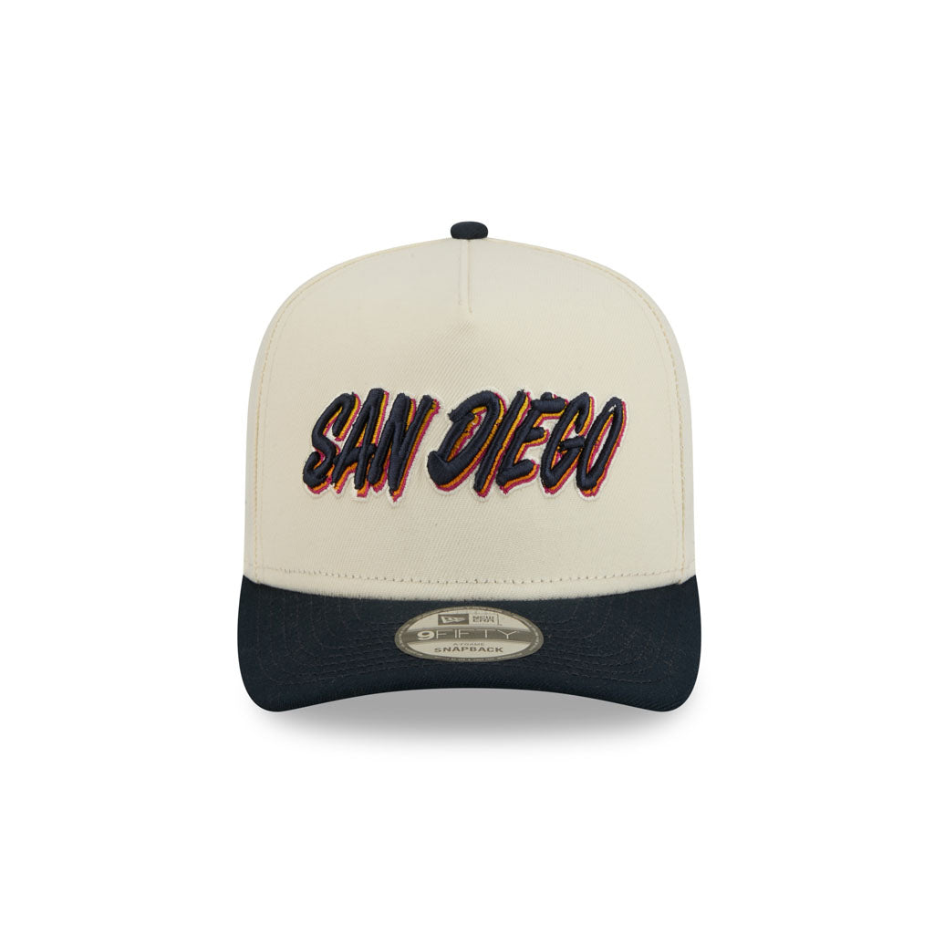 MLB San Diego Padres New Era 2026 Fan-Pack City Connect 9FIFTY A-Frame Snapback Hat - Cream