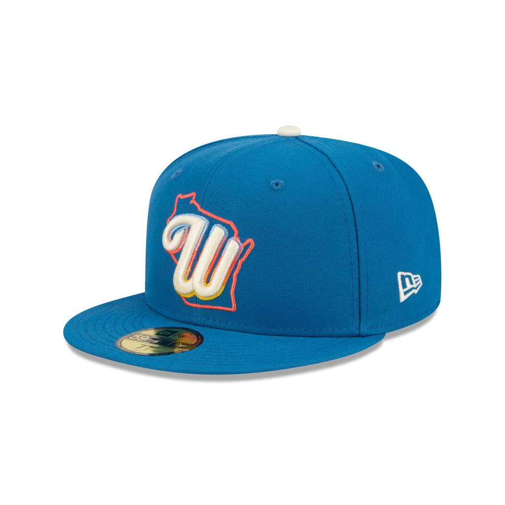MLB Milwaukee Brewers New Era 2026 City Connect 59FIFTY Fitted Hat - Blue