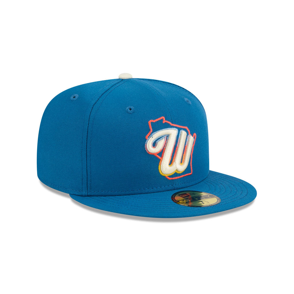 MLB Milwaukee Brewers New Era 2026 City Connect 59FIFTY Fitted Hat - Blue