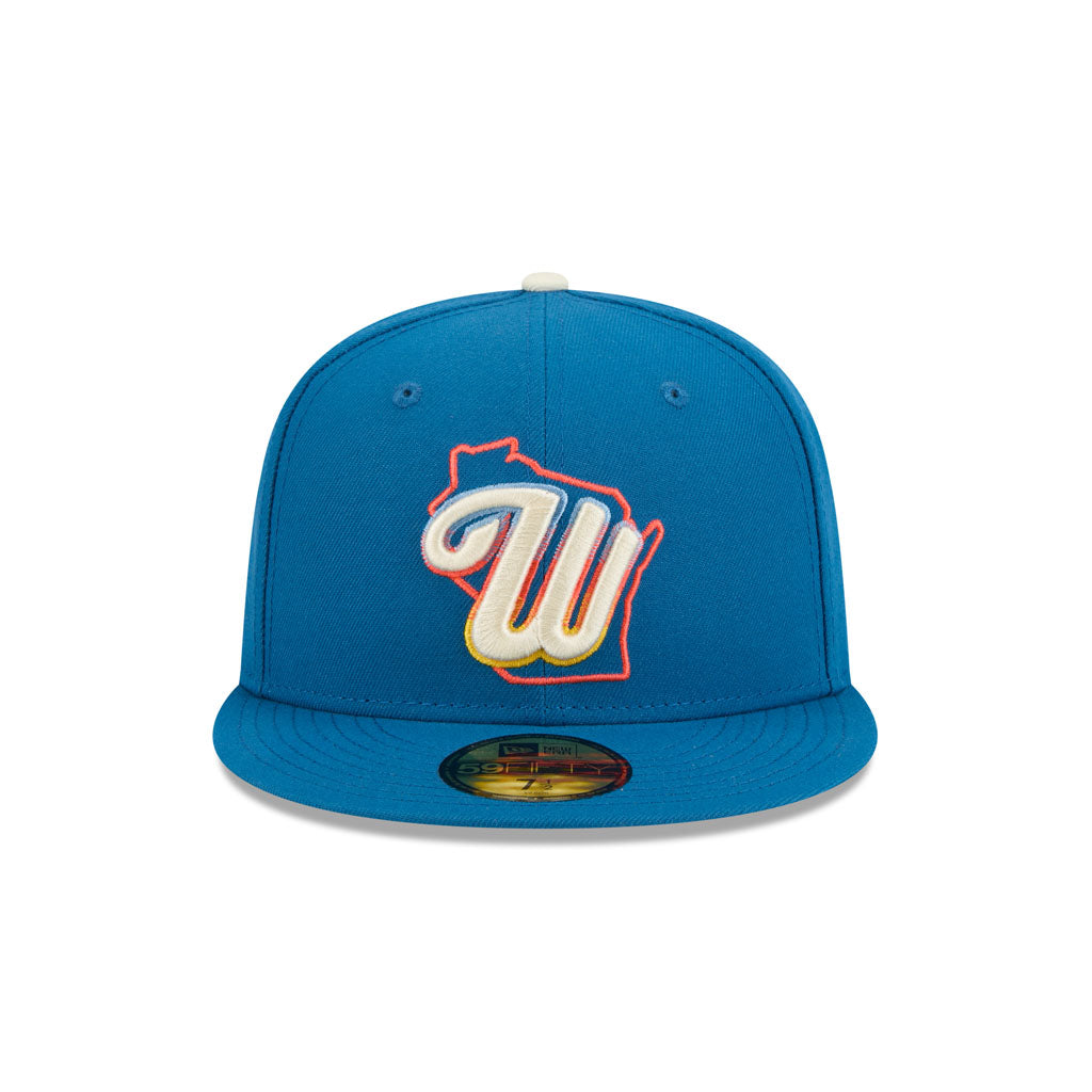 MLB Milwaukee Brewers New Era 2026 City Connect 59FIFTY Fitted Hat - Blue