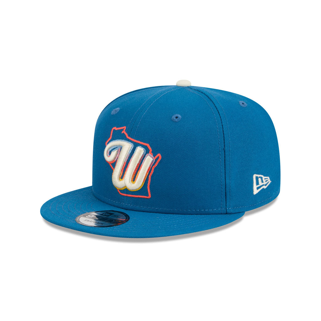 MLB Milwaukee Brewers New Era 2026 City Connect 9FIFTY Snapback Hat - Blue