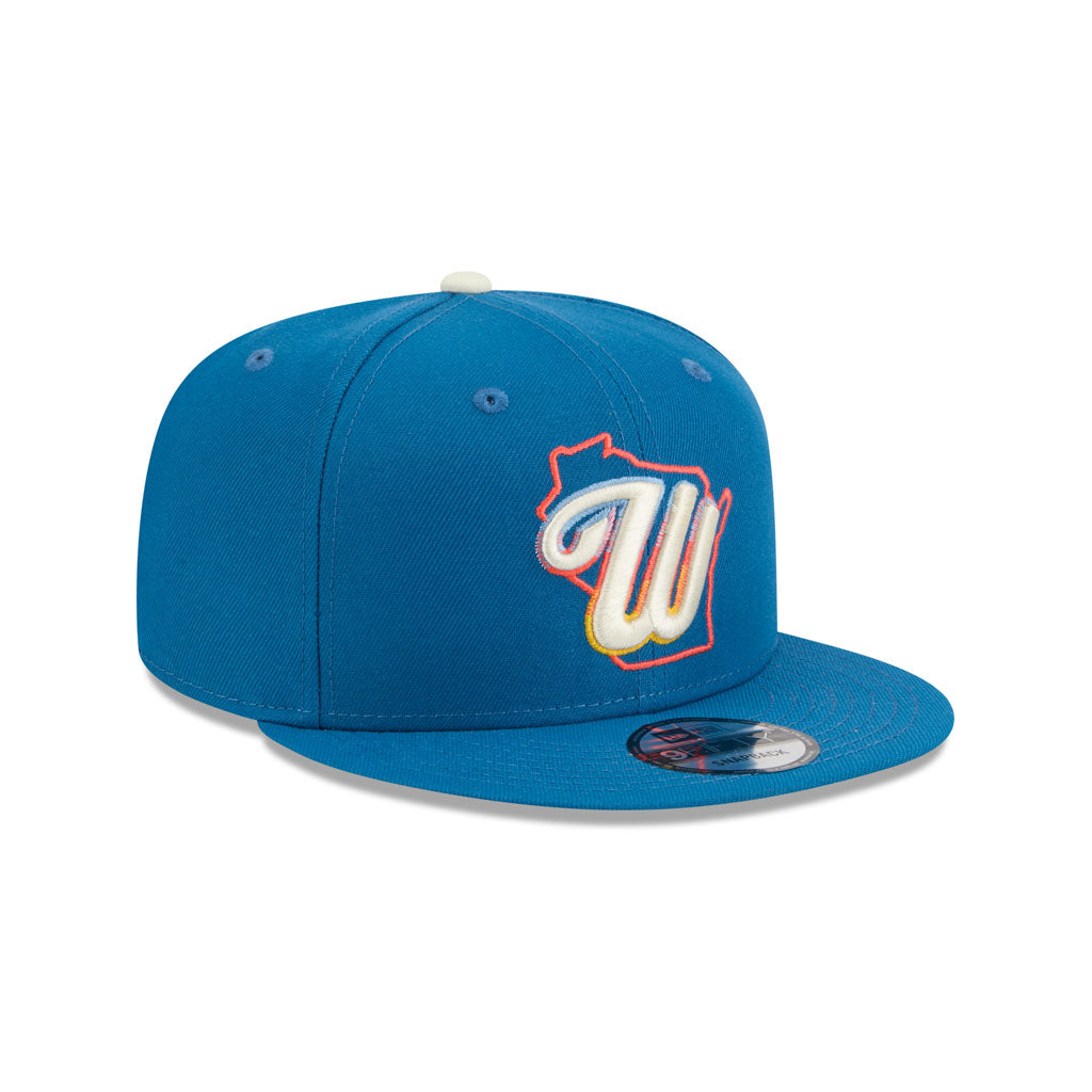 MLB Milwaukee Brewers New Era 2026 City Connect 9FIFTY Snapback Hat - Blue