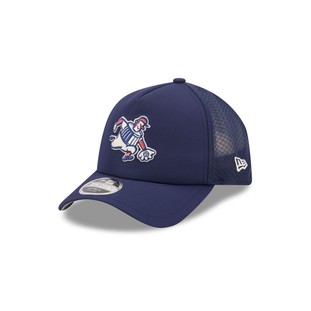 MLB Milwaukee Brewers New Era 2026 Batting Practice City Connect Apex 9FORTY Snapback Hat - Navy