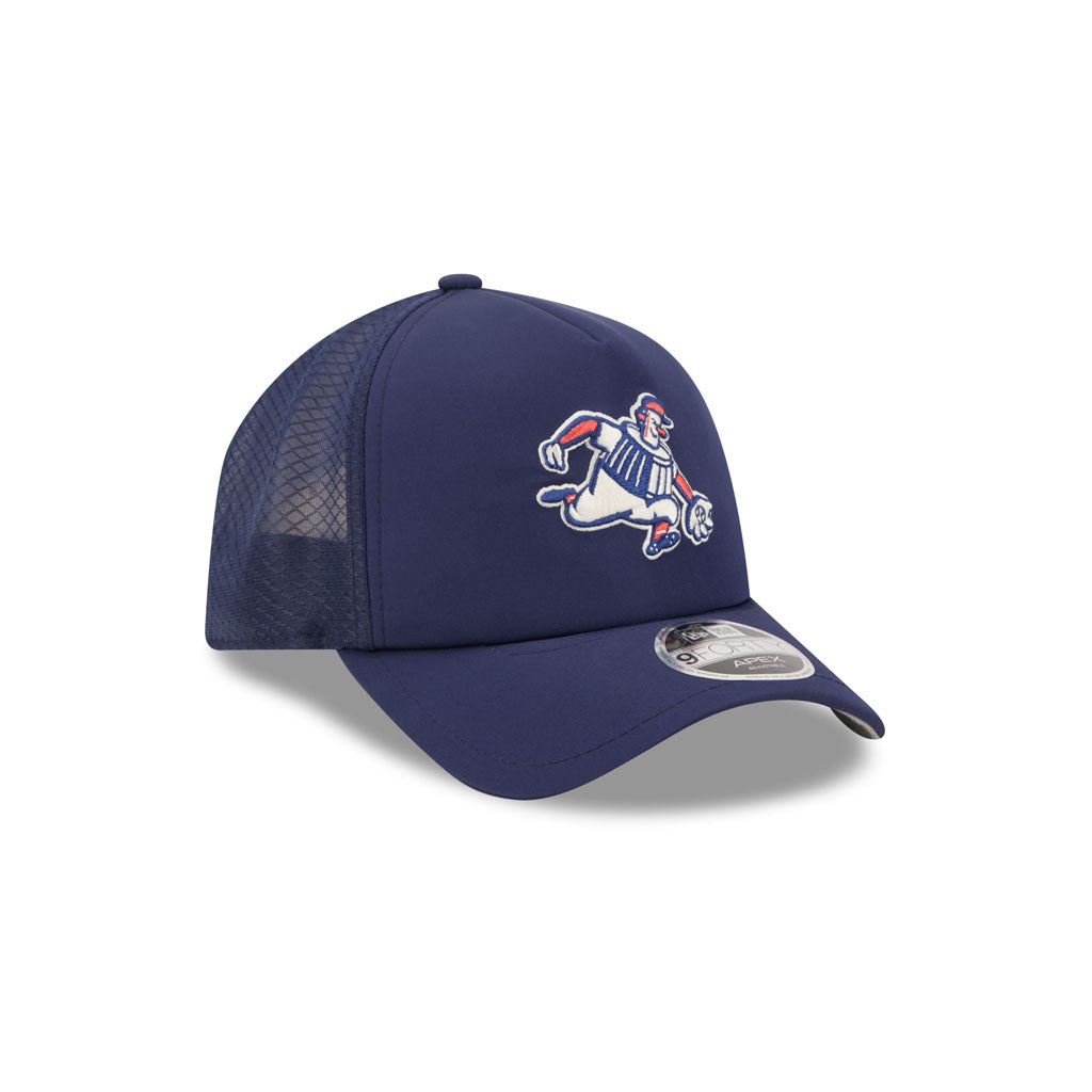 MLB Milwaukee Brewers New Era 2026 Batting Practice City Connect Apex 9FORTY Snapback Hat - Navy