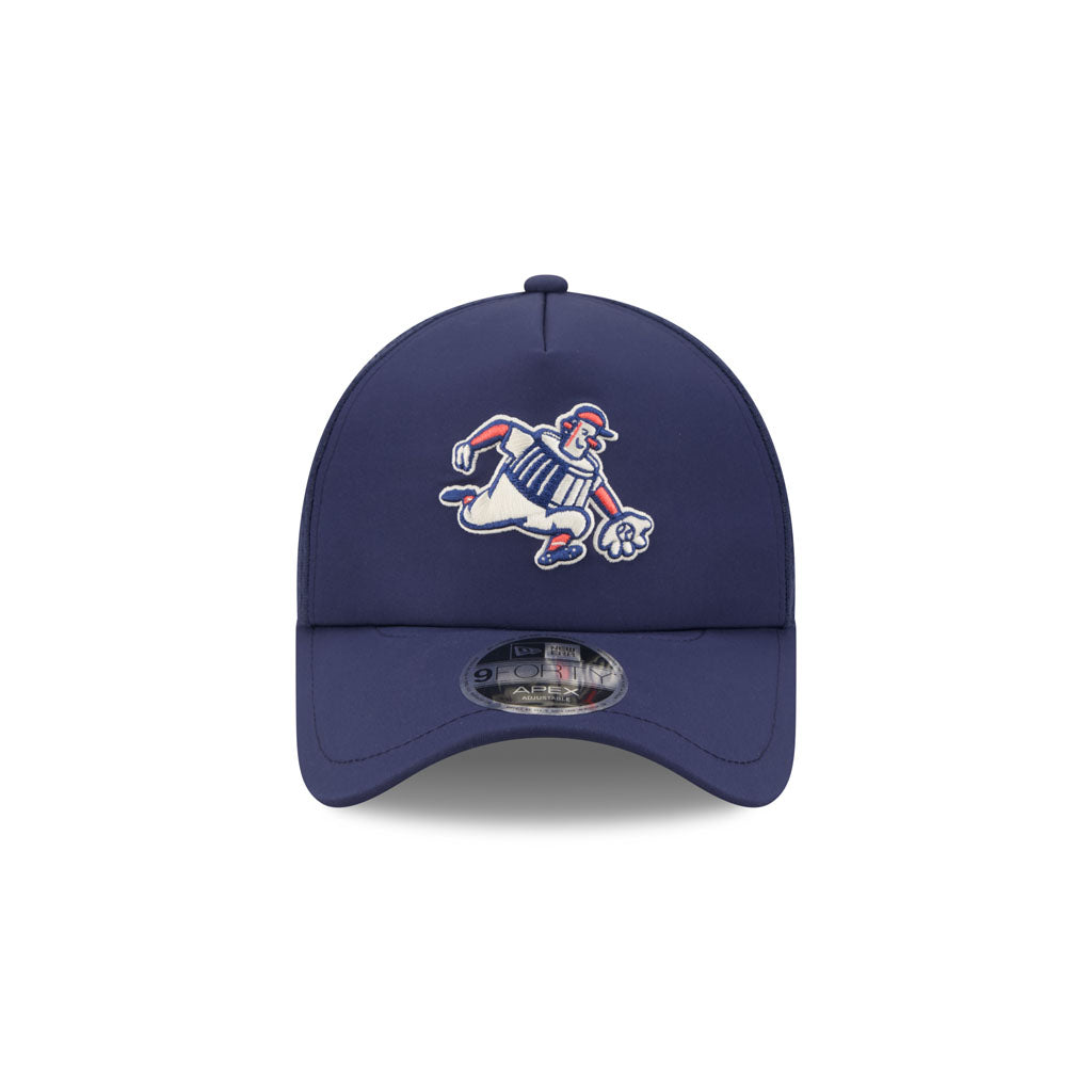 MLB Milwaukee Brewers New Era 2026 Batting Practice City Connect Apex 9FORTY Snapback Hat - Navy