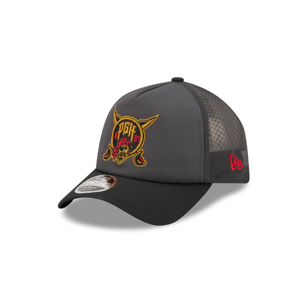 MLB Pittsburgh Pirates New Era 2026 Batting Practice City Connect Apex 9FORTY Snapback Hat - Black