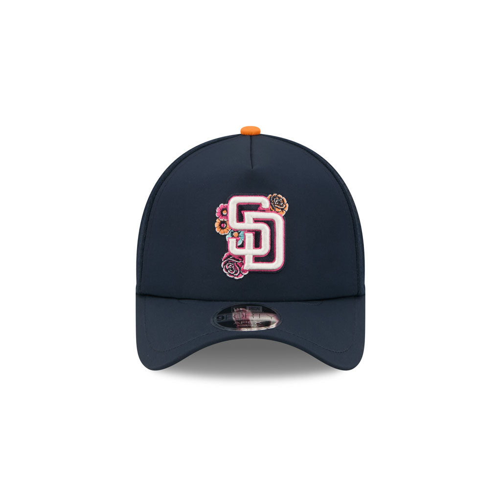 MLB San Diego Padres New Era 2026 City Connect Batting Practice Apex 9FORTY Snapback Hat - Brown
