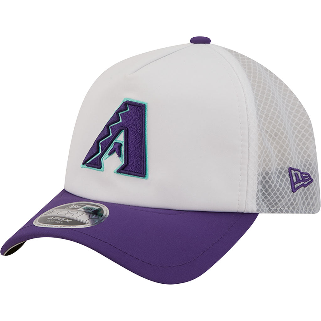 MLB Arizona Diamondbacks New Era City Connect Two-Tone Batting Practice Apex 9FORTY Snapback Hat - White