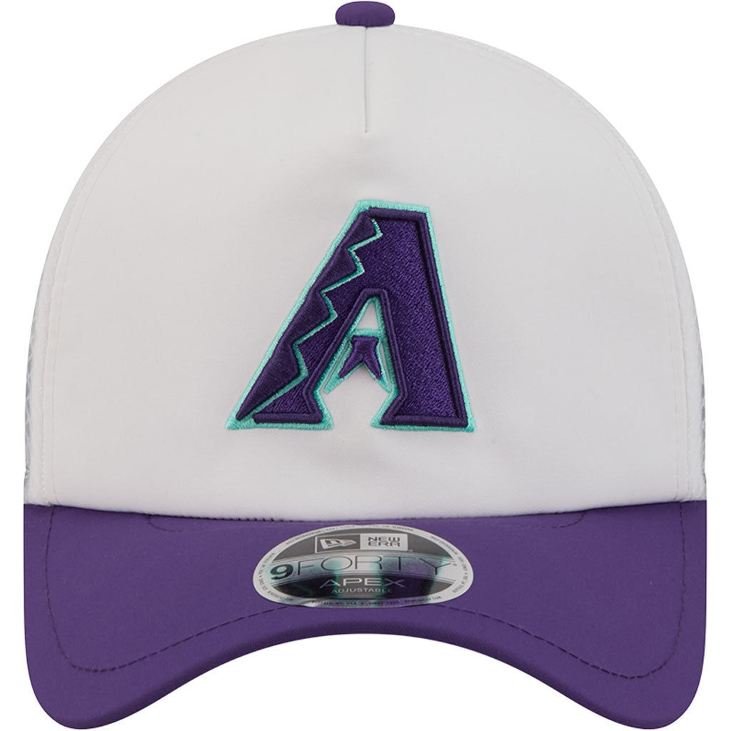 MLB Arizona Diamondbacks New Era City Connect Two-Tone Batting Practice Apex 9FORTY Snapback Hat - White
