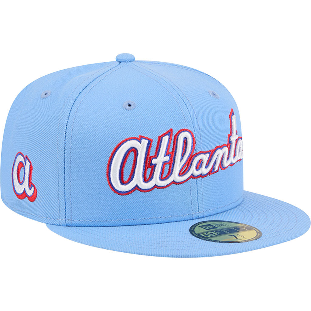 MLB Atlanta Braves New Era 2026 Fan-Pack City Connect 59FIFTY Fitted Hat - Light Blue