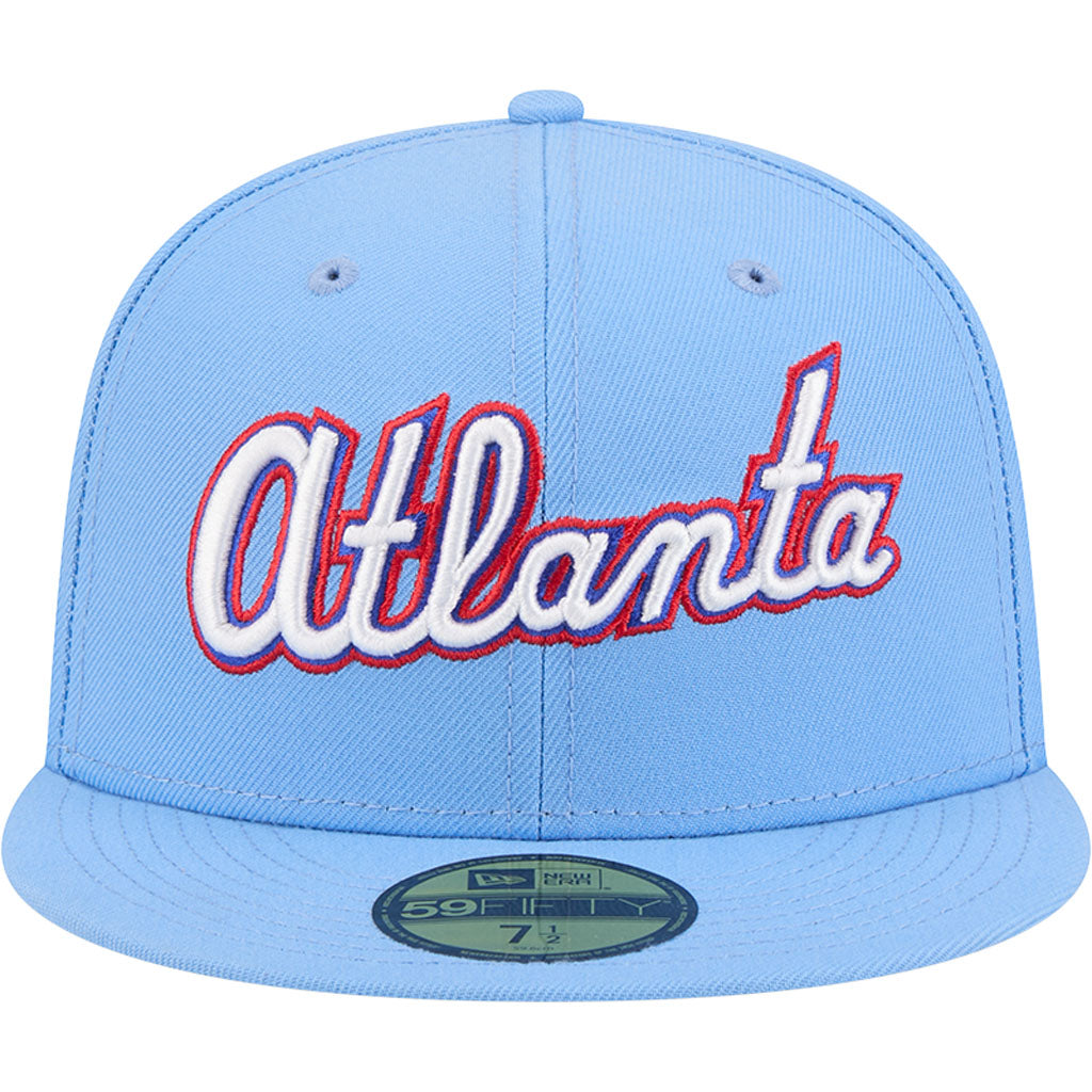 MLB Atlanta Braves New Era 2026 Fan-Pack City Connect 59FIFTY Fitted Hat - Light Blue