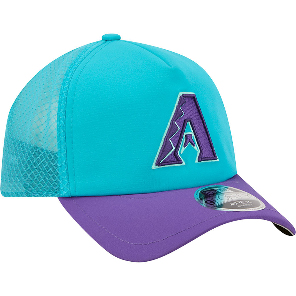 MLB Arizona Diamondbacks New Era City Connect Two-Tone Batting Practice Apex 9FORTY Snapback Hat - Teal