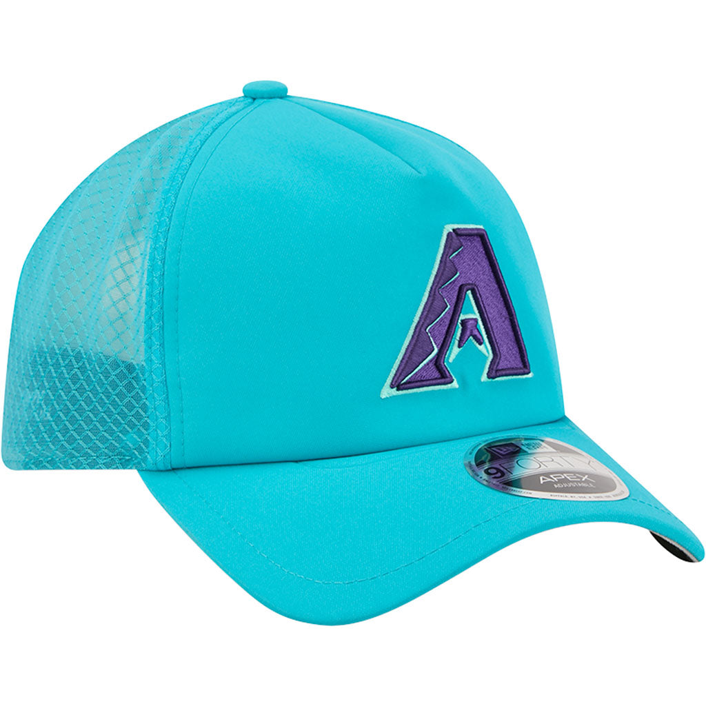MLB Arizona Diamondbacks New Era 2025 City Connect Batting Practice Apex 9FORTY Snapback Hat - Teal