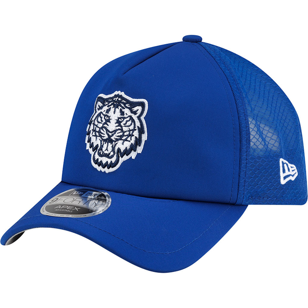 MLB Detroit Tigers New Era 2026 Batting Practice City Connect Apex 9FORTY Snapback Hat - Blue