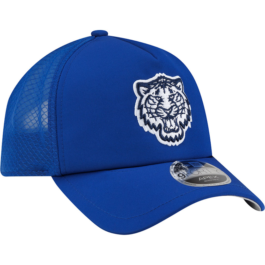 MLB Detroit Tigers New Era 2026 Batting Practice City Connect Apex 9FORTY Snapback Hat - Blue
