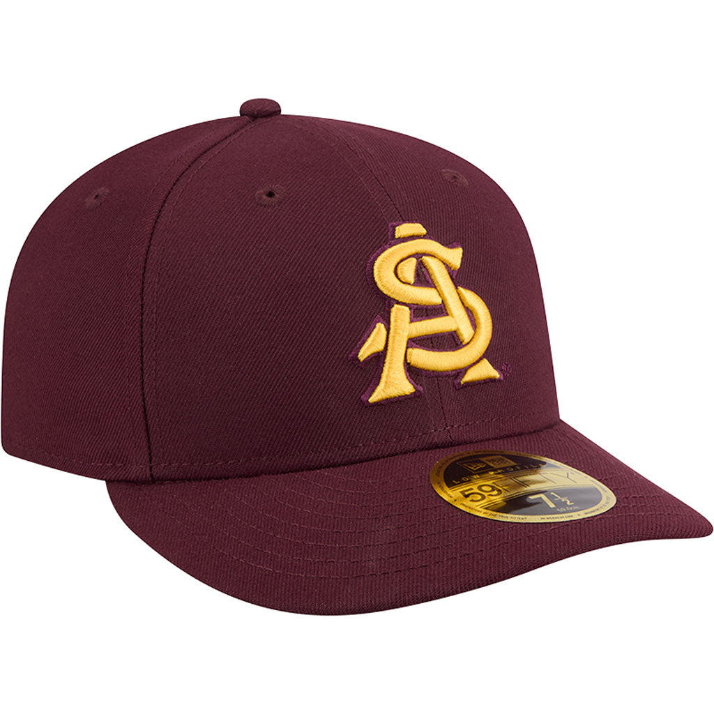 NCAA Arizona State Sun Devils New Era 2026 Onfield Baseball Low Profile 59FIFTY Fitted Hat - Maroon