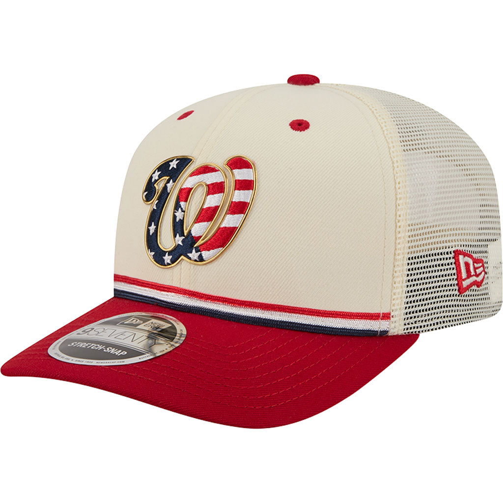 MLB Washington Nationals New Era 2026 4th of July 9SEVENTY Stretch Snapback Hat - Cream