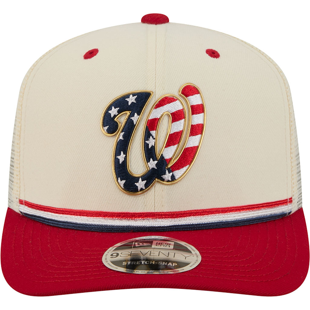 MLB Washington Nationals New Era 2026 4th of July 9SEVENTY Stretch Snapback Hat - Cream