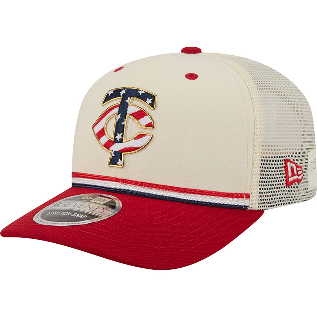 MLB Minnesota Twins New Era 2026 4th of July 9SEVENTY Stretch Snapback Hat - Cream