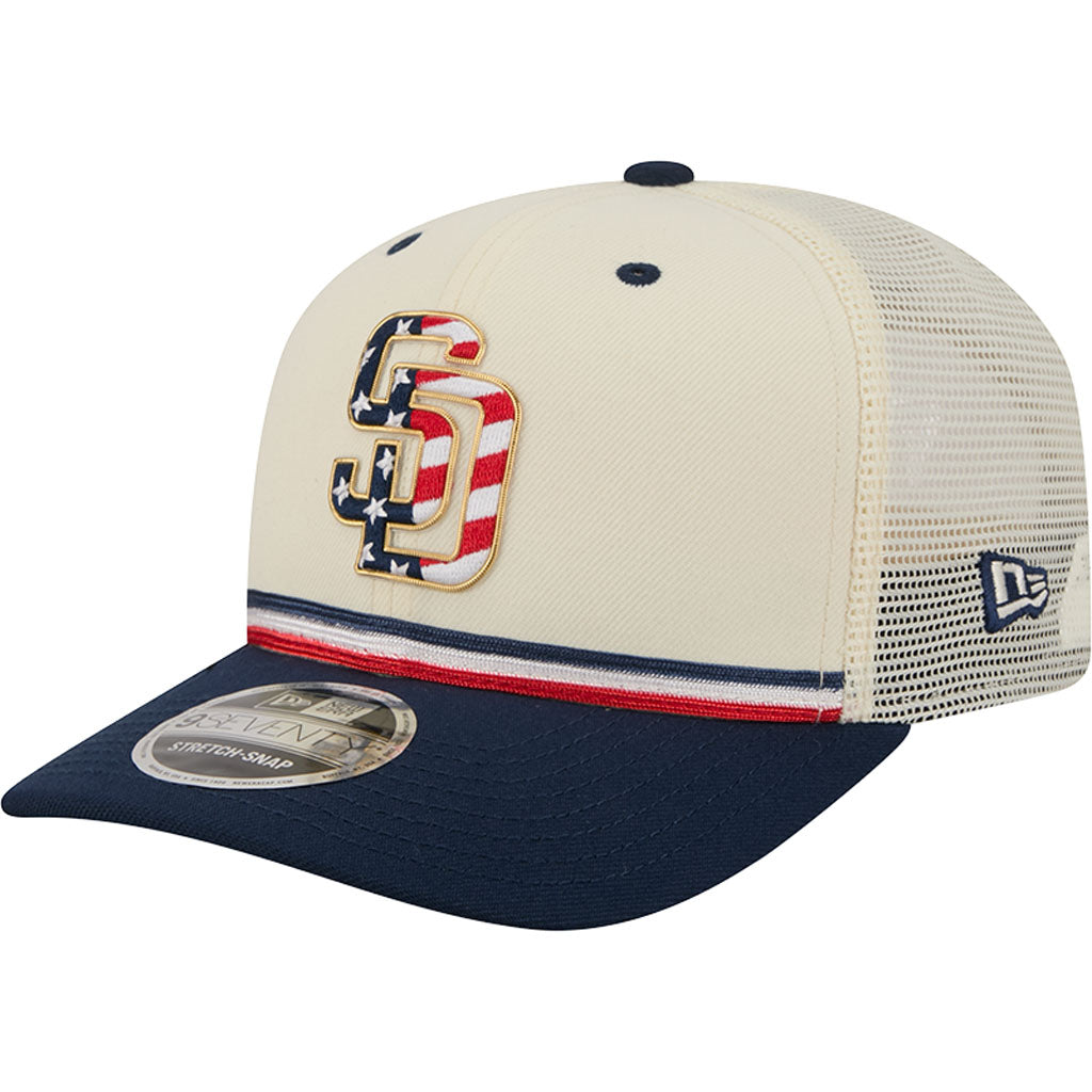 MLB San Diego Padres New Era 2026 4th of July 9SEVENTY Stretch Snapback Hat - Cream