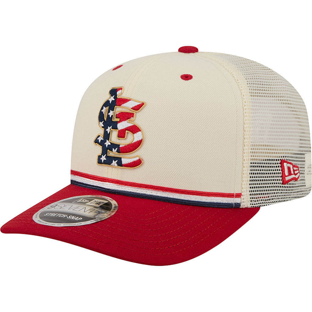 MLB St. Louis Cardinals New Era 2026 4th of July 9SEVENTY Stretch Snapback Hat - Cream