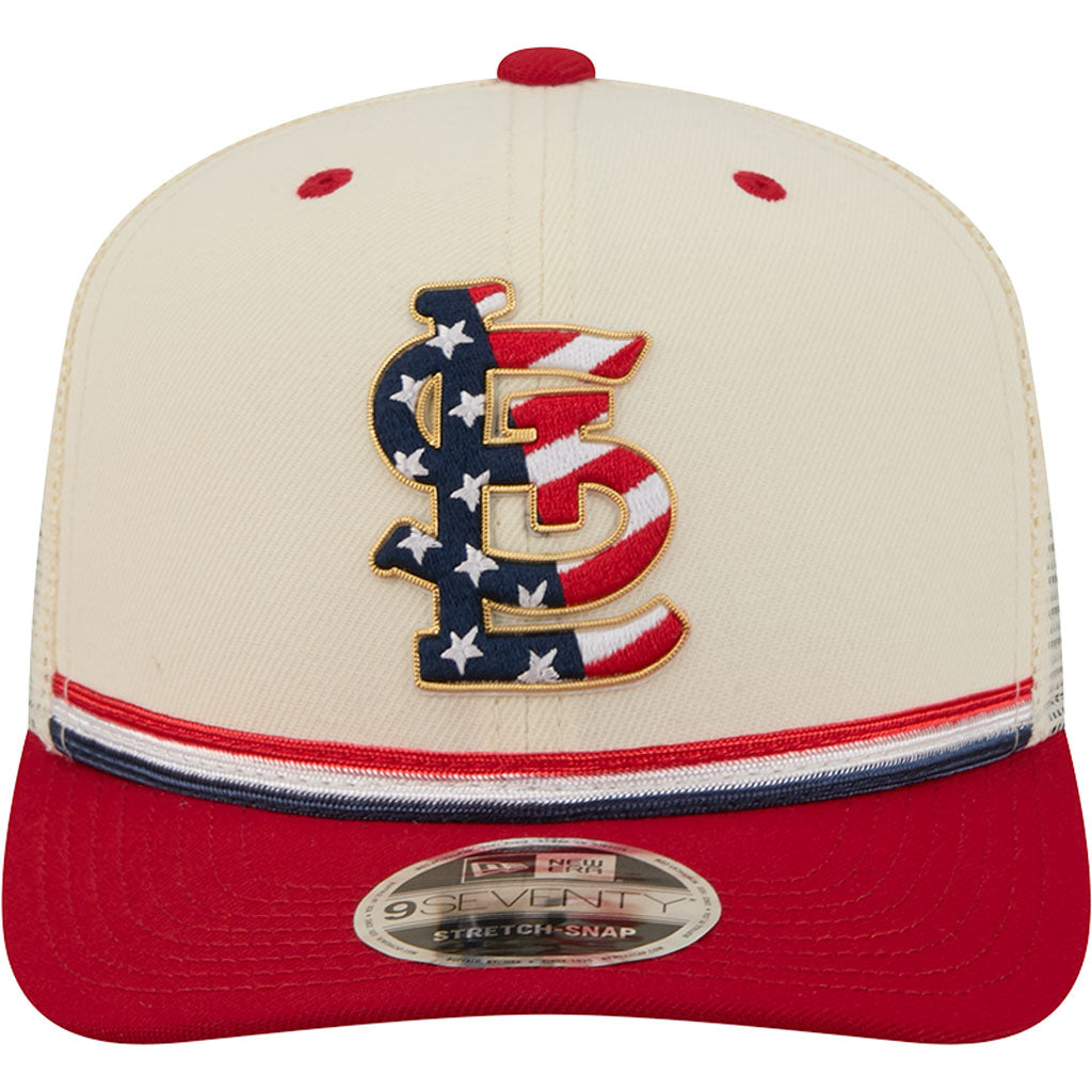 MLB St. Louis Cardinals New Era 2026 4th of July 9SEVENTY Stretch Snapback Hat - Cream