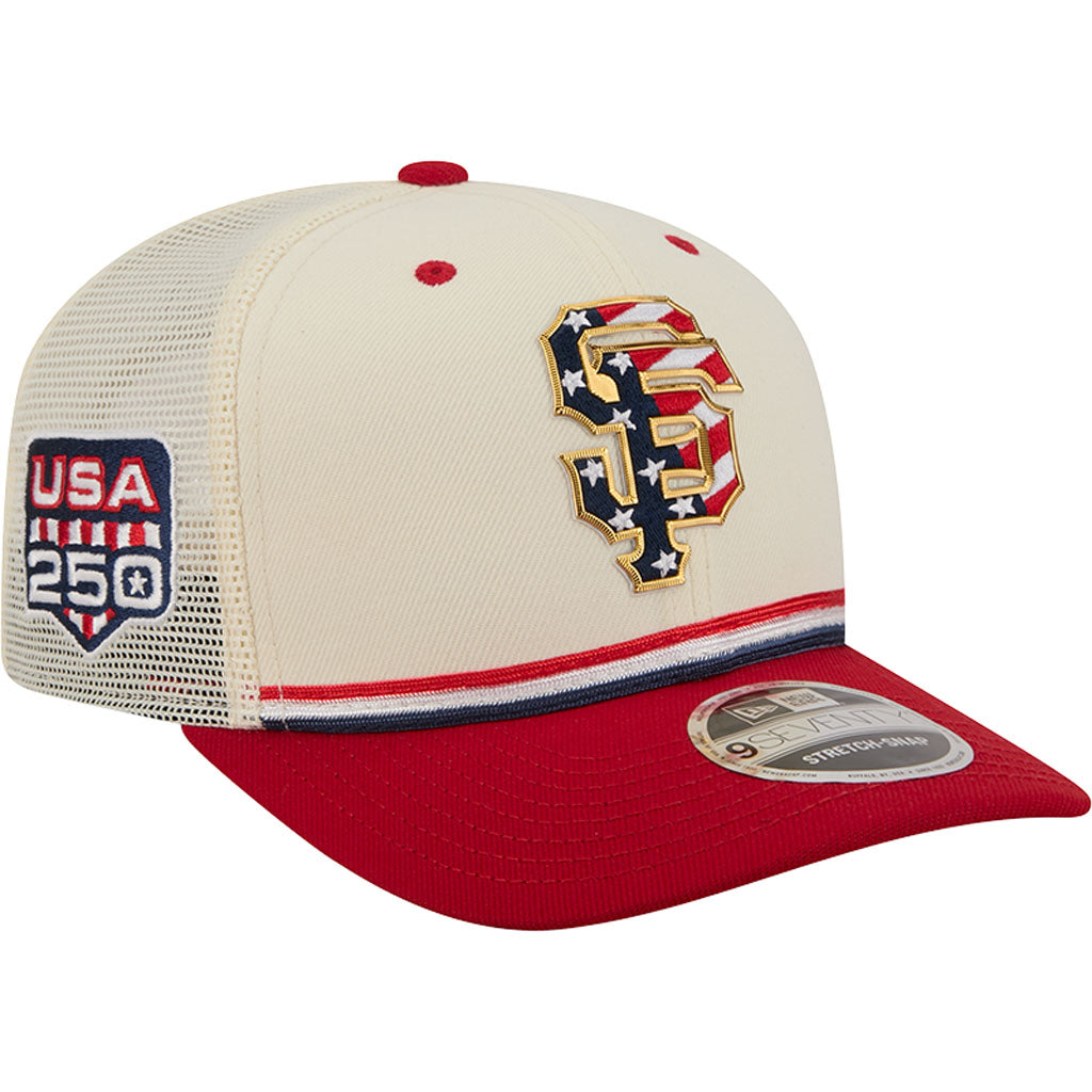 MLB San Francisco Giants New Era 2026 4th of July 9SEVENTY Stretch Snapback Hat - Cream