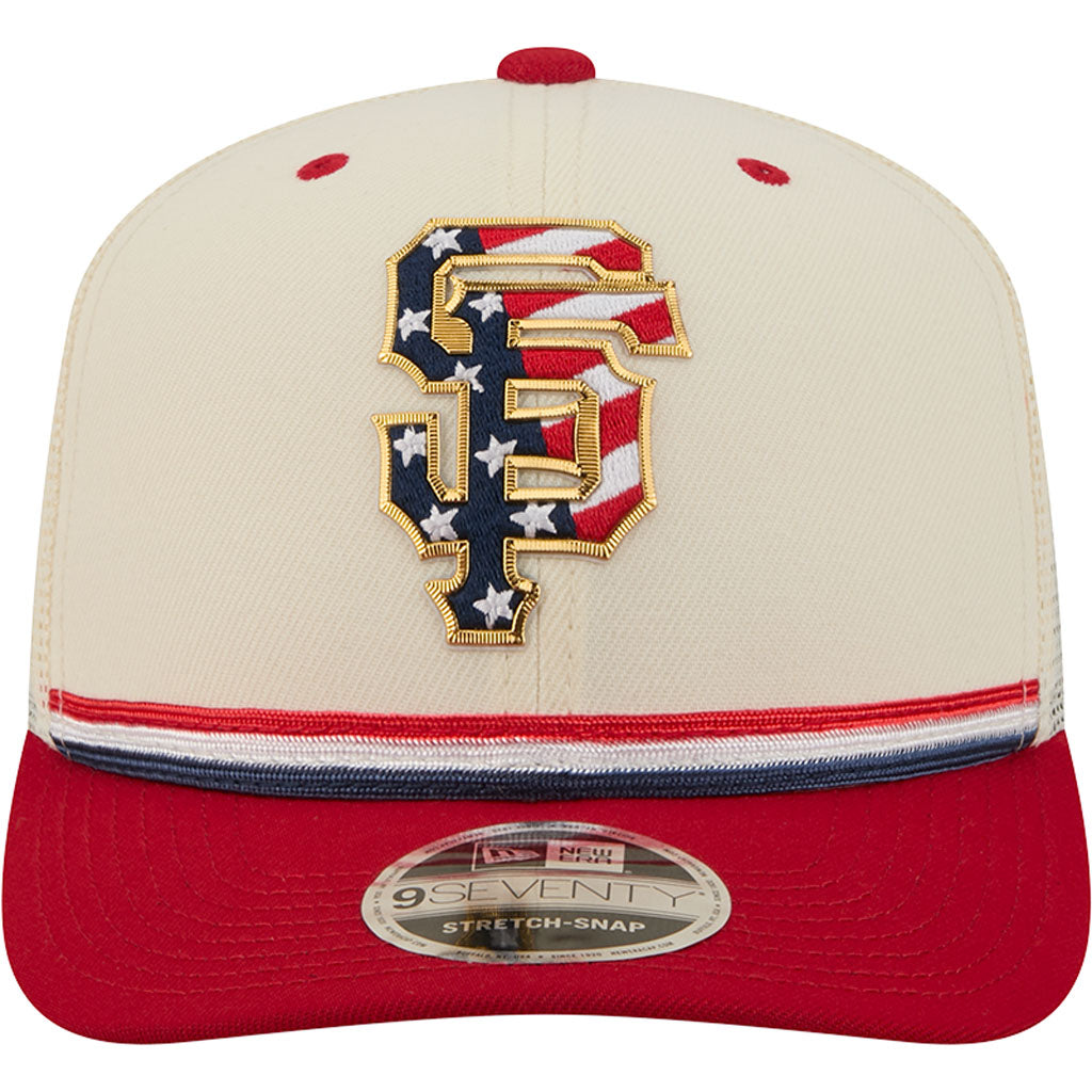 MLB San Francisco Giants New Era 2026 4th of July 9SEVENTY Stretch Snapback Hat - Cream