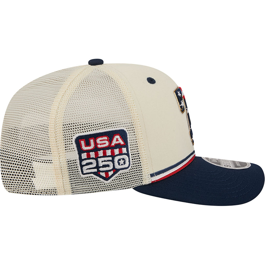 MLB Texas Rangers New Era 2026 4th of July 9SEVENTY Stretch Snapback Hat - Cream