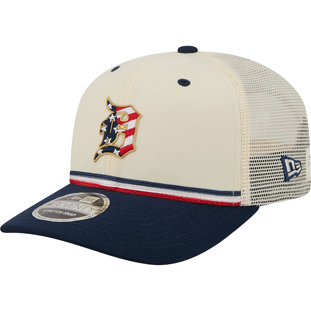 MLB Detroit Tigers New Era 2026 4th of July 9SEVENTY Stretch Snapback Hat - Cream