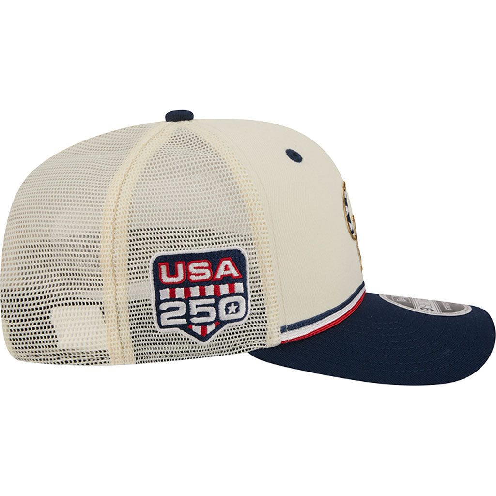 MLB Colorado Rockies New Era 2026 4th of July 9SEVENTY Stretch Snapback Hat - Cream