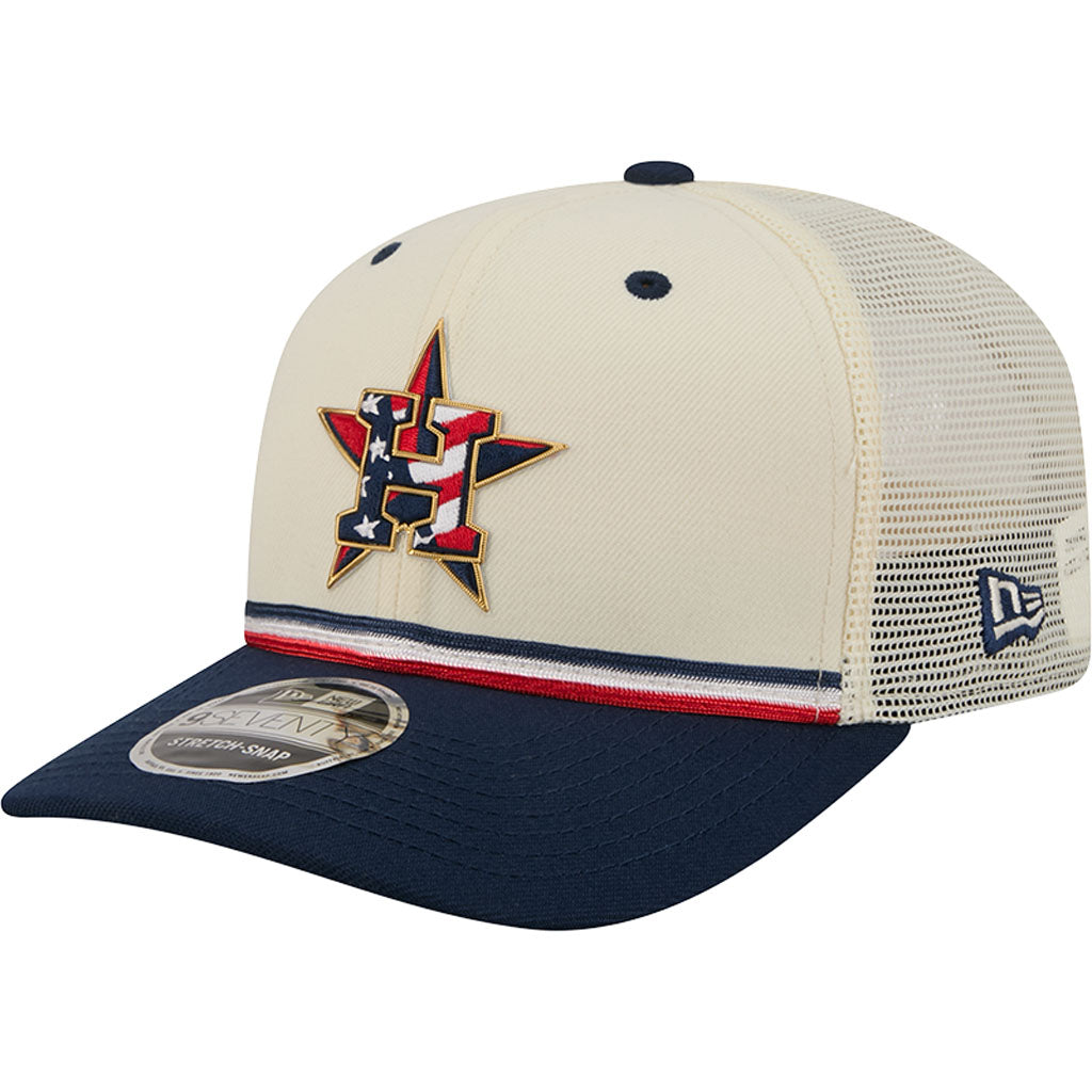 MLB Houston Astros New Era 2026 4th of July 9SEVENTY Stretch Snapback Hat - Cream