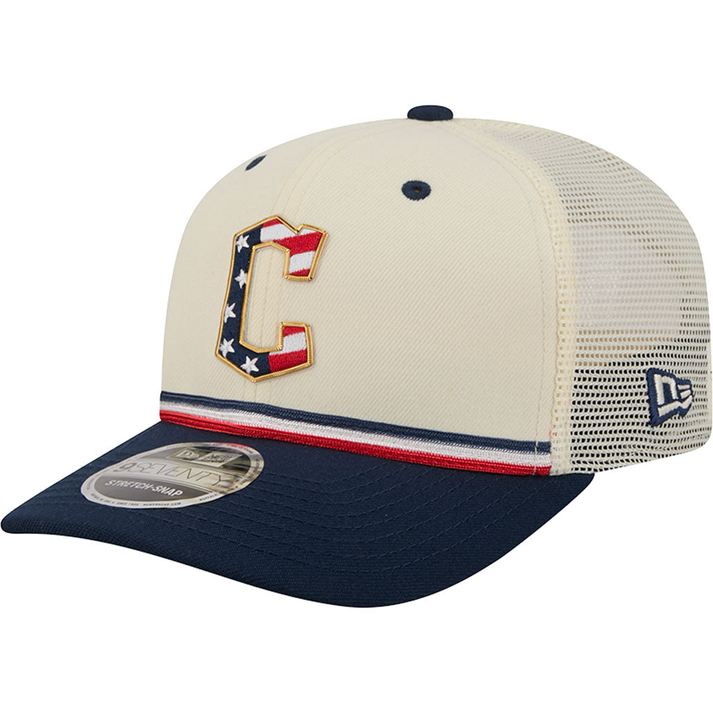 MLB Cleveland Guardians New Era 2026 4th of July 9SEVENTY Stretch Snapback Hat - Cream