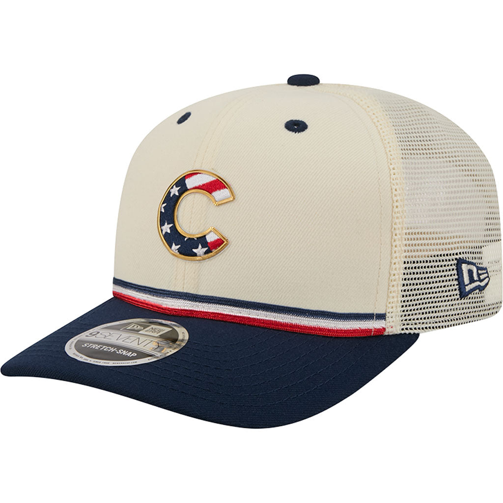 MLB Chicago Cubs New Era 2026 4th of July 9SEVENTY Stretch Snapback Hat - Cream