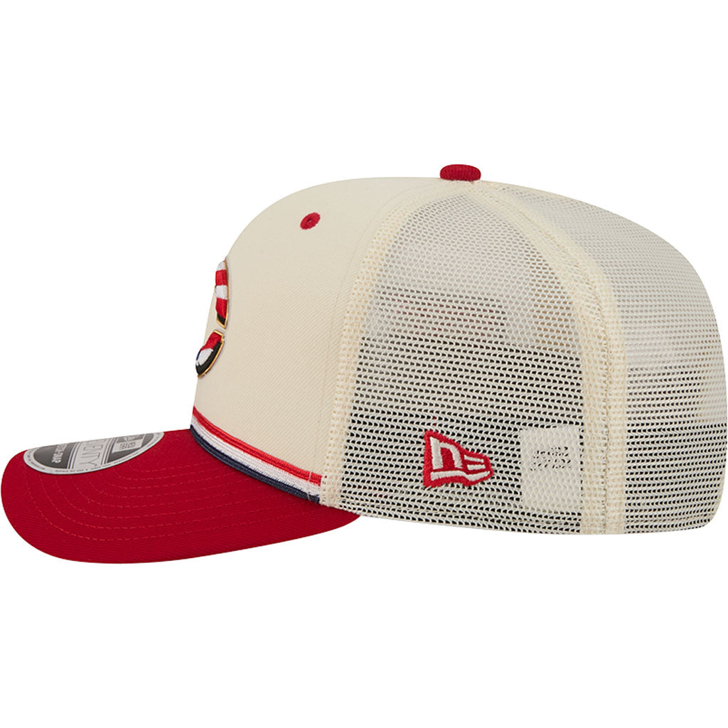 MLB Cincinnati Reds New Era 2026 4th of July 9SEVENTY Stretch Snapback Hat - Cream