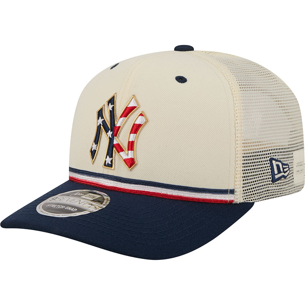 MLB New York Yankees New Era 2026 4th of July 9SEVENTY Stretch Snapback Hat - Cream