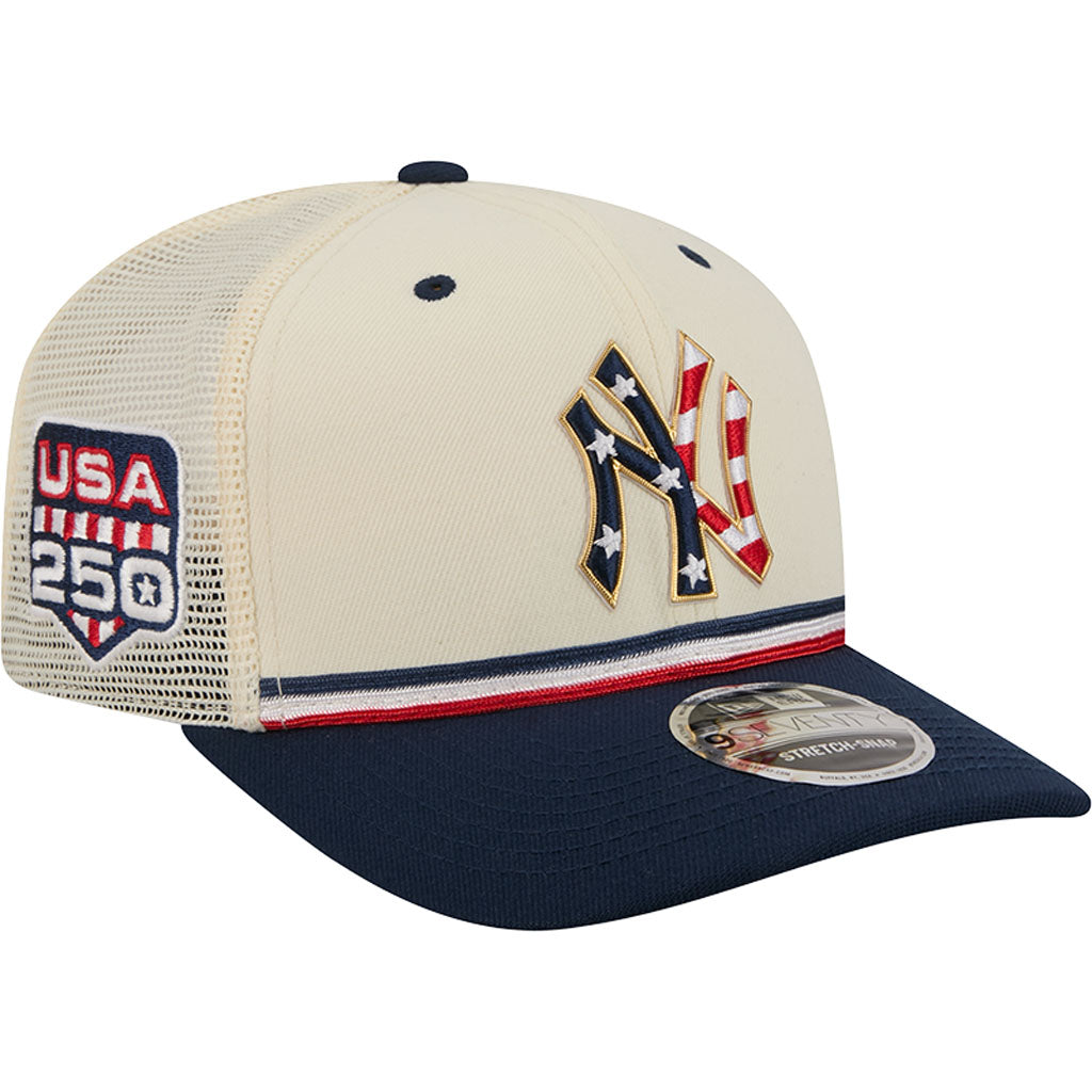 MLB New York Yankees New Era 2026 4th of July 9SEVENTY Stretch Snapback Hat - Cream