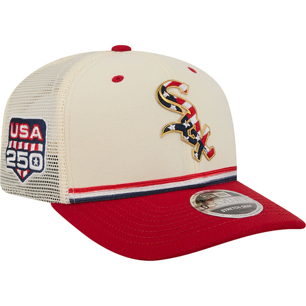 MLB Chicago White Sox New Era 2026 4th of July 9SEVENTY Stretch Snapback Hat - Cream