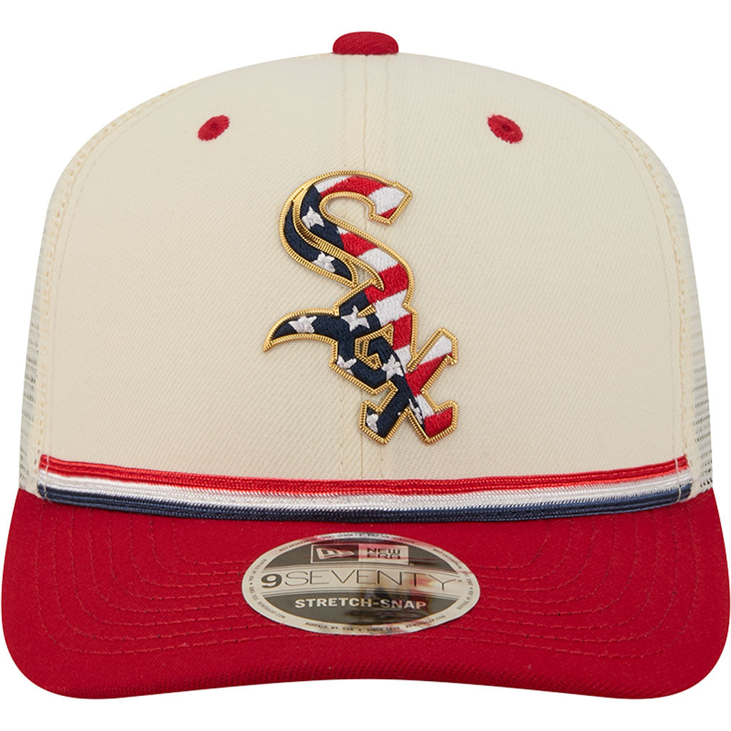 MLB Chicago White Sox New Era 2026 4th of July 9SEVENTY Stretch Snapback Hat - Cream