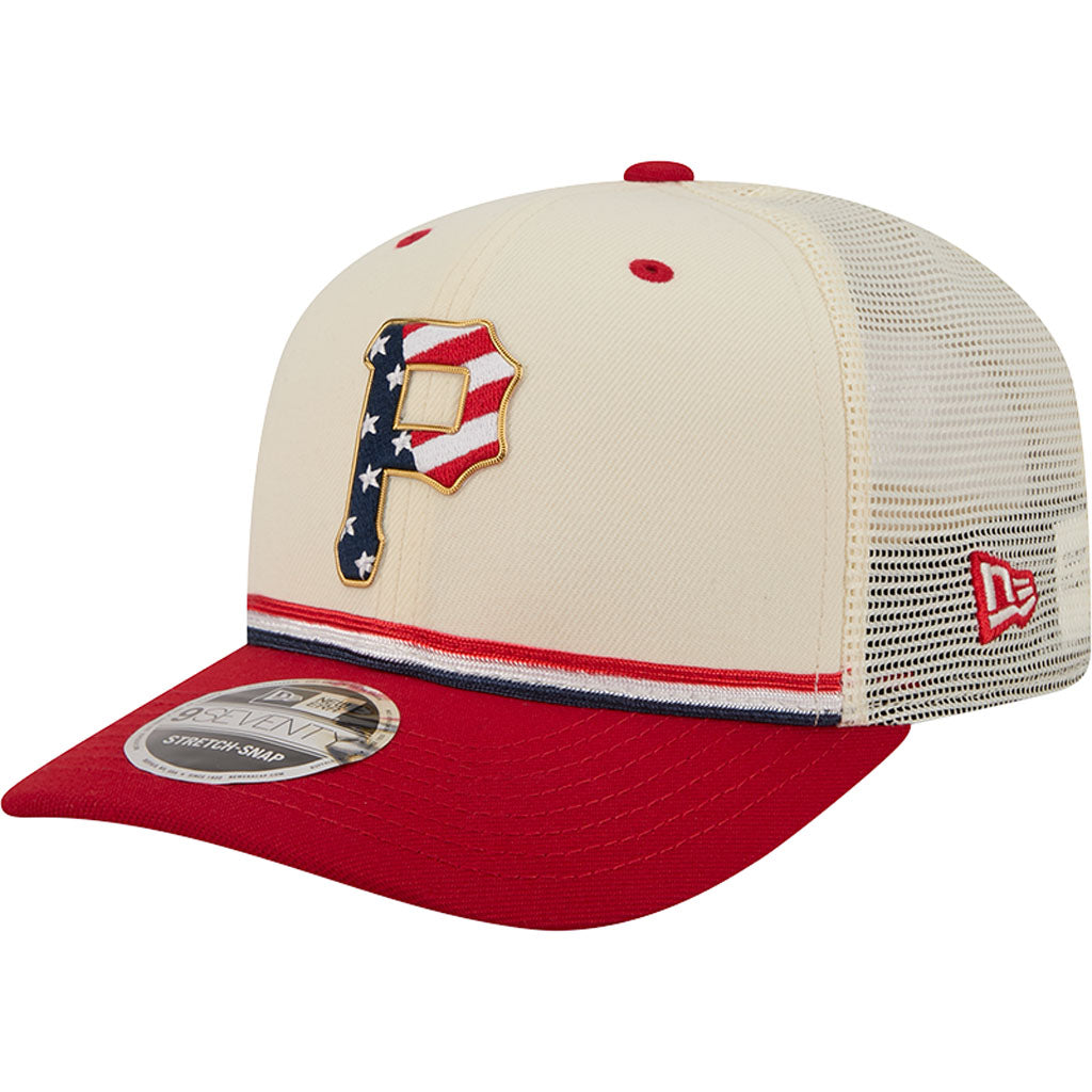 MLB Pittsburgh Pirates New Era 2026 4th of July 9SEVENTY Stretch Snapback Hat - Cream