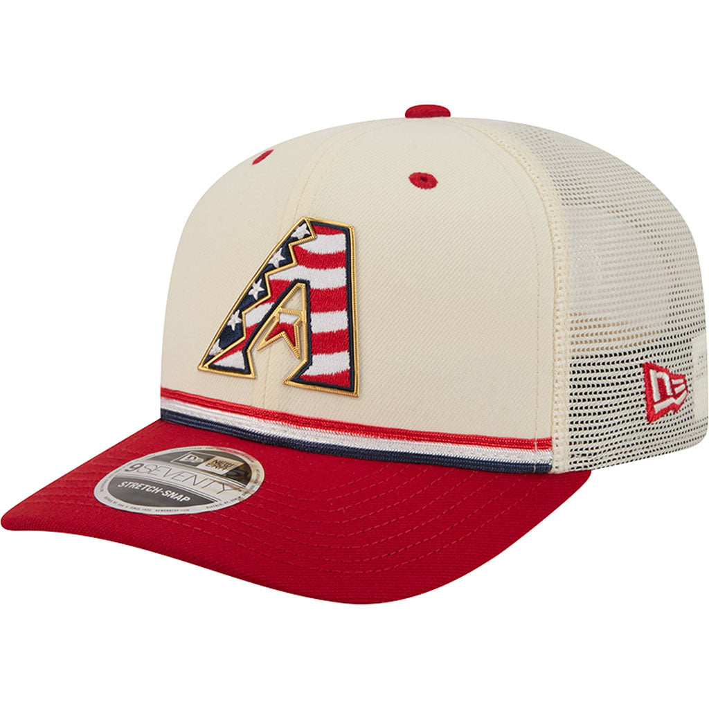 MLB Arizona Diamondbacks New Era 2026 4th of July 9SEVENTY Stretch Snapback Hat - Cream