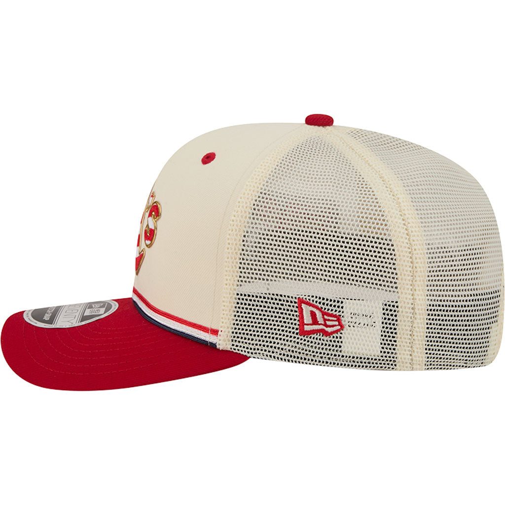 MLB Athletics New Era 2026 4th of July 9SEVENTY Stretch Snapback Hat - Cream