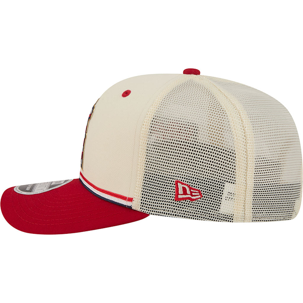 MLB Los Angeles Angels New Era 2026 4th of July 9SEVENTY Stretch Snapback Hat - Cream