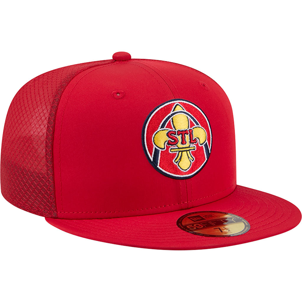 MLB St. Louis Cardinals New Era City Connect Batting Practice 59FIFTY Fitted Hat - Red