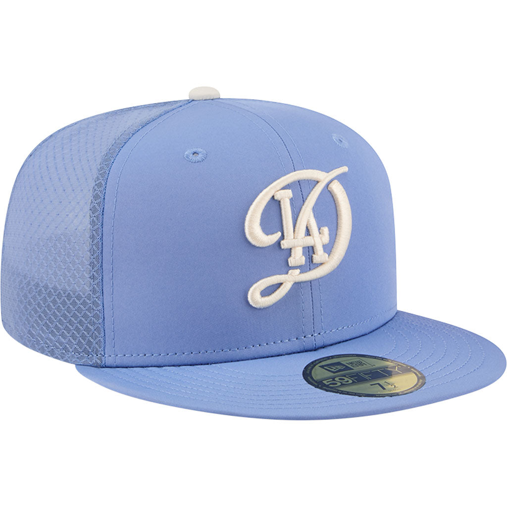 MLB Los Angeles Dodgers New Era City Connect Batting Practice 59FIFTY Fitted Hat - Blue