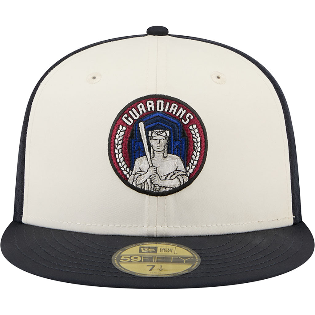 MLB Cleveland Guardians New Era City Connect Batting Practice 59FIFTY Fitted Hat - Cream